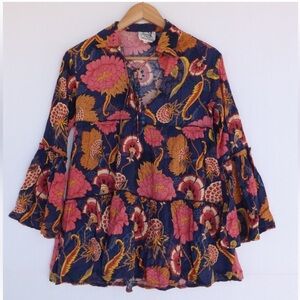 Jaase Boho Bell Sleeve Blouse